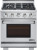 AK3001 NXR 30" Culinary Series Gas Range with 4 German Dual Power Burners and Infrared Broilers - Natural Gas - Stainless Steel