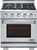 AK3001LP NXR 30" Culinary Series Gas Range with 4 German Dual Power Burners and Infrared Broilers - Liquid Propane - Stainless Steel