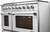 AK4807 NXR 48" Culinary Series Gas Range with 6 German Dual Power Burners and Griddle - Natural Gas - Stainless Steel