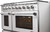 AK4807LP NXR 48" Culinary Series Gas Range with 6 German Dual Power Burners and Griddle - Liquid Propane - Stainless Steel