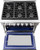 AKD3605LP NXR 36" Culinary Series Dual Fuel Range with 6 German Dual Power Burners and Cast Iron Grates - Liquid Propane - Stainless Steel