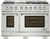 AKD4807LP NXR 48" Culinary Series Dual Fuel Range with 6 German Dual Power Burners and Cast Iron Grates - Natural Gas - Stainless Steel