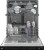 DDT38532XIH Beko 24" Top Control Dishwasher with and 3rd Rack - 45 dBa - Pocket Handle - Stainless Steel