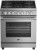 PRDF34552SS Beko 30" Pro Dual Fuel Range with Air Fry and Twin Fan Convection - Stainless Steel