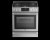 SLDF30542SS Beko 30" Slide-In Dual Fuel Range with Surf Convection and Digital Led Display - Stainless Steel