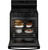 GGF500PVBB GE 30" Free Standing Gas Range 4 Burners with Griddle- Black