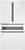 B36CL81ENW Bosch 36" 800 Series 20.5 cu ft Counter Depth French Door Bottom Mount Refrigerator - White - White
