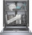 SHE3AEE5N Bosch 24" 100 Series Front Control Dishwasher with Recessed Handle and Stainless Steel Tub - 50 dBa - Stainless Steel