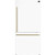 Forno FFFFD178531WHT Espresso Milano 31" Bottom Mount Refrigerator 17.2 cu. ft. - Right Hinge - White