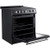 Forno FFSEL601230BLK Espresso Leonardo 30" Slide-In Electric Range with 4 Elements and Convection Fan Oven - Black