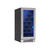 Zephyr BWN15C01AG Brisas 15" Undercounter Single Zone Wine Cooler with PreciseTemp and 28 Bottle Capacity - Stainless Steel