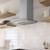 Zephyr BMIE30DG Brisas 30" Curved Chimney Wall Mount Hood with Glass Canopy and Airflow Control Technology - 600 CFM  - Stainless Steel