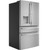 PXD22BYPFS GE Profile 36" Counter Depth 4-Door French-Door Refrigerator with Door In Door 22.3 cu. ft. - Fingerprint Resistant Stainless Steel