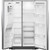 WRSC5536RZ Whirlpool 36" Counter Depth Side-by-Side Refrigerator 21 cu. ft.- Fingerprint Resistant Stainless Steel