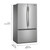 WRFF3136SZ Whirlpool 36" French Door French Door Refrigerator with Ice Maker 31 cu. ft. - Fingerprint Resistant Stainless Steel