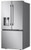 LF20G6331S LG 33" Counterdepth 3-Door French Door Refrigerator with External Ice and Water Dispenser 20 cu. ft. -  PrintProof Stainless Steel