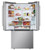 LF20G6331S LG 33" Counterdepth 3-Door French Door Refrigerator with External Ice and Water Dispenser 20 cu. ft. -  PrintProof Stainless Steel