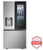 LF25S6560S LG 33" Smart Max French Door Refrigerator with Instaview Door in Door and Craft Ice 25 cu. ft. -  PrintProof Stainless Steel