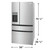 FRMS2733AV Frigidaire 36" 4-Door French Door Refrigerator 26 cu. ft. - Stainless Steel
