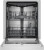 SHE43DM2N Bosch 300 Series 24" Front Control Dishwasher with Recessed Handle and 3rd Rack - 48 dBA - White