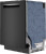 SHP65DM6N Bosch 500 Series 24" Smart Dishwasher with Pocket Handle and 3rd Rack - 44 dBA - Black