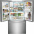 Frigidaire Gallery GRFS287DAF Series 36" French Door Refrigerator with External Water and Ice Dispenser 28 cu. Ft. - SmudgeProof Stainless Steel