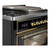UM09FDNS3BKG Ilve Majestic II 36" Dual Fuel Range with 6 Burners and Griddle - Natural Gas - Glossy Black with Brass Trim