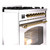 Ilve UP30NMPSSG Nostalgie II 30" Dual Fuel Range with 5 Burners - Natural Gas - Stainless Steel with Brass Trim