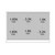Ilve UPI366NMPBGG Nostalgie II 36" Induction Range with 6 Cooking Elements - Blue Grey with Brass Trim