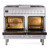 Ilve UPD40FWMPSSLP Professional Plus II 40" Dual Fuel Range - Liquid Propane - Stainless Steel with Satin Trim