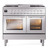 Ilve UPD40FWMPSSLP Professional Plus II 40" Dual Fuel Range - Liquid Propane - Stainless Steel with Satin Trim