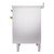 Ilve UPDI406NMPSSG Nostalgie II 40" Induction Range with 6 Cooking Elements - Stainless Steel with Brass Trim