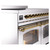 Ilve UPDI406NMPSSG Nostalgie II 40" Induction Range with 6 Cooking Elements - Stainless Steel with Brass Trim