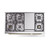 Ilve UP48FNMPWHGLP Nostalgie II 48" Dual Fuel Range with 8 Sealed Burners and Griddle - Liquid Propane - White with Brass Trim
