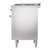 Ilve UP36FNMPSSGLP Nostalgie II 36" Dual Fuel Range with 6 Burners and Griddle - Liquid Propane - Stainless Steel with Brass Trim