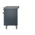 Ilve UP48FNMPBGG Nostalgie II 48" Dual Fuel Range with 8 Sealed Burners and Griddle - Natural Gas - Blue Grey with Brass Trim
