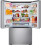 LG LF26C6230V 36" Counter Depth MAX 3 Door French Door Refrigerator 26 cu.ft with Ice and Water - Noble Steel