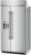 KitchenAid KBSD742SPS 42" Built-In Side-by-Side Refrigerator with Ice and Water Dispenser 25.1 Cu. Ft. - PrintShield Stainless Steel