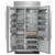 KBSN742SPS KitchenAid 42" Built-In Side-by-Side Refrigerator with Platinum Interior 25.5 Cu. Ft - PrintShield Stainless Steel