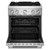KitchenAid KFDS930SSS 30" Commercial-Style Dual Fuel Range with Air Fry - Stainless Steel