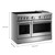KitchenAid KFID948SSS 48" Induction Freestanding Commercial-Style Range with Griddle - Stainless Steel