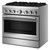 KitchenAid KFDS936SSS 36" Commercial-Style Dual Fuel Range with Air Fry - Stainless Steel
