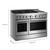 KitchenAid KFGD948SSS 48" Commercial-Style Gas Range with Griddle - Stainless Steel