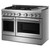 KitchenAid KFGD948SSS 48" Commercial-Style Gas Range with Griddle - Stainless Steel