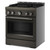 KitchenAid KFGS930SBE 30" Commercial-Style Gas Range with Griddle - Black Ore
