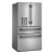 KitchenAid KRMF436SPS 36" 4 Door French Door Refrigerator Internal Water Dispenser and Ice Maker 29 cu. Ft. - PrintShield Stainless Steel
