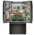 KitchenAid KRFC236SBE 36" Counter Depth French Door Refrigerator with Internal Water Dispenser and Ice Maker 24 cu. Ft. - Black Ore