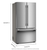 KitchenAid KRFC236SPS 36" Counter Depth French Door Refrigerator Internal Water Dispenser and Ice Maker 24 cu. Ft. - PrintShield Stainless Steel