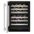 KitchenAid KUWL324SSB 24" Undercounter Wine Cellar with 46 Bottle Capacity - Left Hinge - Black Cabinet with Stainless Doors