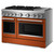 KitchenAid KFDD948SSC 48" Commercial-Style Dual Fuel Range with Griddle - Scorched Orange